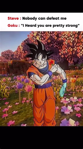 GOKU IN MINECRAFT 💀 | #anime #goku #dragonballsuper #dbz