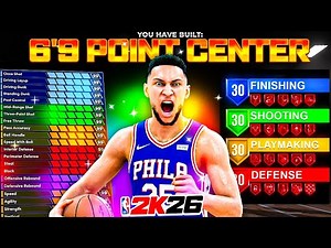 *NEW* POINT CENTER BUILD is DOMINATING 2K26! BEST CENTER BUILD NBA 2K26!
