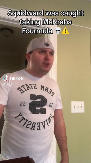 Squidward Confronts Mr. Krabs in the Krusty Krab Office