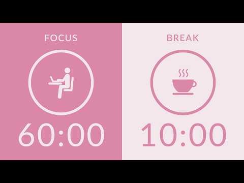 60/10 Pomodoro Timer | No Music 🔔 Bell Only | 3-Hour Study With Me for Deep Focus 🍅