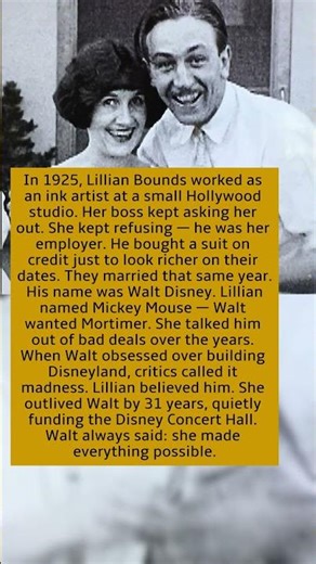Her Boss Bought a Suit on Credit. She Married Walt Disney