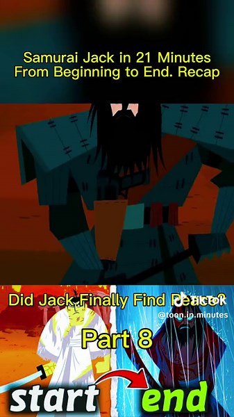 Samurai Jack in 21 Minutes From Beginning to End. Recap (Did Jack Finally Find Peace?) #cartoons #samuraijack #part8 #foryou #trending
