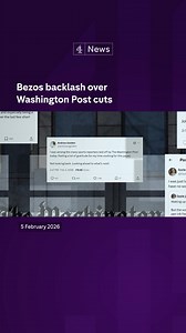 Hundreds of Washington Post journalists have been laid off as the paper faces ongoing financial losses and a major restructuring. The cuts have hit foreign bureaus, the sports desk and audio teams, with some reporters losing their jobs while working in conflict zones. Staff have spoken out publicly, warning that the impact will be felt by readers around the world. Editors insist the move is a necessary reset, saying owner Jeff Bezos remains committed to the paper’s future. | Channel 4 News