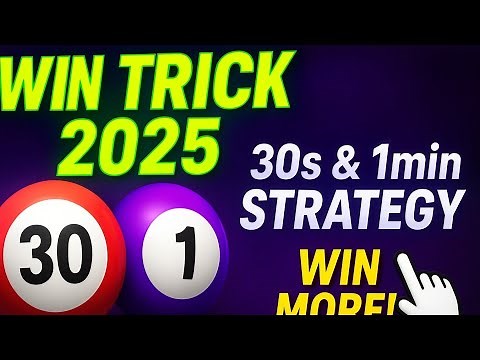 🔥 Wingo Game 30 Second & 1 Minute Trick | Best Wingo Strategy 2025 | Win More Easily