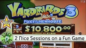 ᐅ •️ New - Yardbirds 3 Foxy in the Henhouse slot machine, 2 Sessions - Download & Play