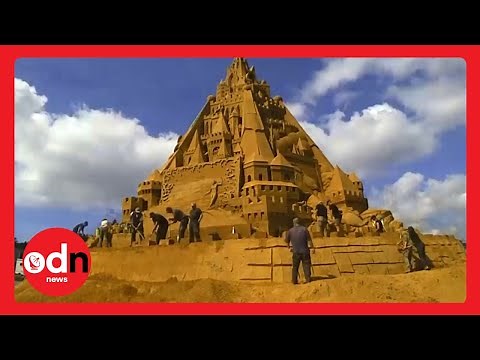 Guinness World RECORD-BREAKING Sandcastle Towers Above Danish Town