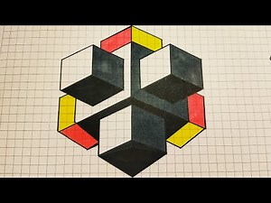 How to draw a basic Geometric Pattern ⁉️#3dart #tutorial