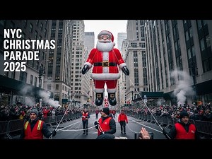 NYC Christmas Parade 2025 (4K HDR) 🎄 Giant Balloons, Marching Bands | New York City