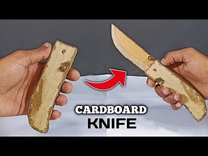 How To Make Cardboard Folding Knife