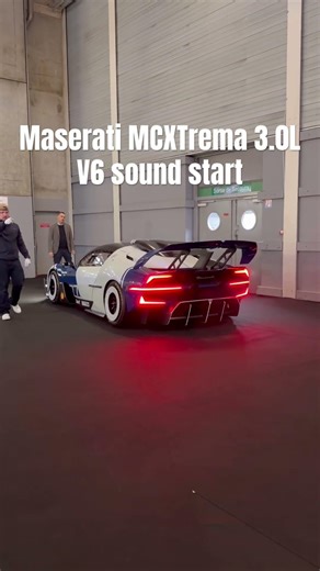 Maserati MCXTREMA 3.0L V6 engine start-up sound