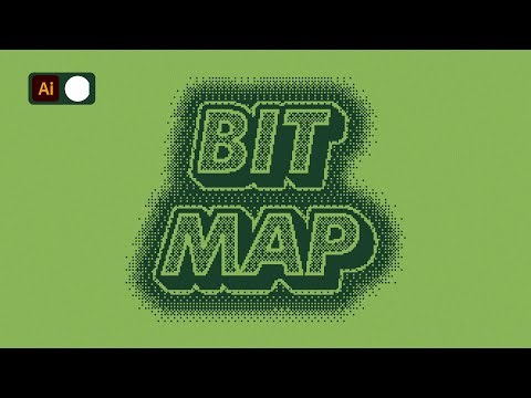 Editable Bitmap Text Effect in Illustrator | Easy Typography Tutorial