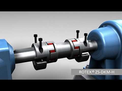 ROTEX® ZS-DKM-H: Double cardanic jaw-type coupling - KTR Systems