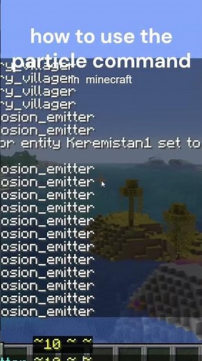 how to use the particle command