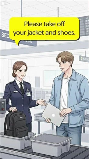 Simple English Conversation for Beginners | Security Check #englishspeaking #english #learnenglish