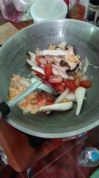 ผัดผักกาดใส่ไข่ใส่เห็ดออรินจิ #อาหารมังสวิรัติ #cooking ‪@phenkhemmarat‬