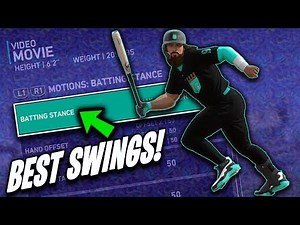 Best Batting Stances (Best Swing Animations) MLB The Show 19