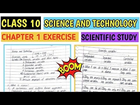 class 10 science chapter 1: Scientific Study English medium