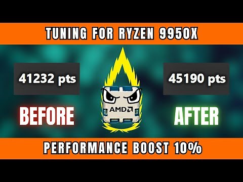 Ryzen 9950X BIOS Tuning Guide | 10% Performance Boost with Full Tests & Benchmarks