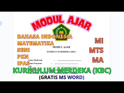 MODUL AJAR (BAHASA INDONESIA, MATEMATIKA, SENI, PKN, IPAS) SD/MI SMP/MTS SMA/MA
