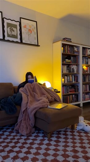 colleen | bookstagram on Instagram: "cozy reading vlog featuring a mini tbr wheel 🌙"