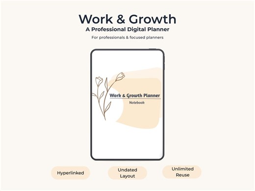 Buy iPad Digital Planner | Minimal , Hyperlinked PDF Notebook (digital Download) Online in India - Etsy