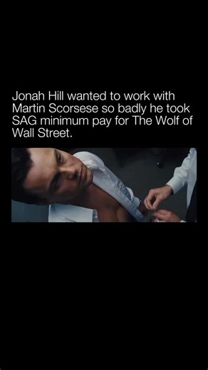 Explaining a Movie on Instagram: "The Wolf of Wall Street was a major studio production with one of the most sought-after directors in Hollywood behind it. When casting the film, Jonah Hill accepted the Screen Actors Guild minimum pay of $60,000 to secure a role opposite Leonardo DiCaprio, with a reported $10M salary by contrast, and work with the legendary Martin Scorsese. Hill later explained that working with Scorsese mattered more to him than the salary, calling it an opportunity he didn’t w