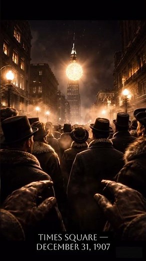 The First Ball Drop — Times Square 1907