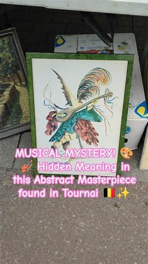 MUSICAL MYSTERY! 🎨🎻 Hidden Meaning in this Abstract Masterpiece found in Tournai 🇧🇪✨