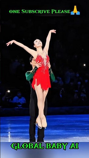 Elegant Duo Ice Skating Transformation ❄️✨ 2025