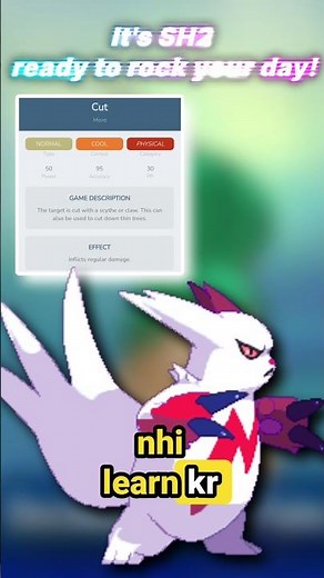 Zangoose cant learn cut ? 😐