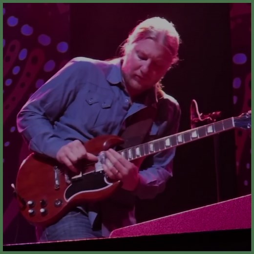 Song: Midnight In Harlem Band: Tedeschi Trucks Guitarist: Derek Trucks Derek Trucks is a renowned American guitarist and musician known for his exceptional slide guitar skills. Born on June 8, 1979, in Jacksonville, Florida, he displayed his musical talent at an early age, and by the age of 12, he was performing with the Allman Brothers Band. Trucks co-founded the Tedeschi Trucks Band with his wife, Susan Tedeschi, in 2010, creating a powerhouse ensemble that blends blues, rock, and soul. Over t