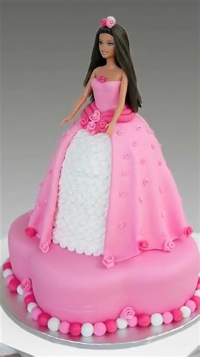 Beautiful Pink Doll Cake Design | Princess Doll Birthday Cake Idea