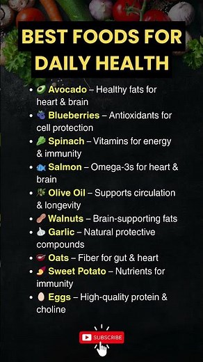10 Best Foods for Daily Health
