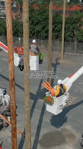 National Grid US on Instagram: "Our lineworkers rise above each day... literally and figuratively. From bucket trucks to towering poles, they defy gravity to keep energy flowing to homes and businesses. It’s not just a job; it’s a commitment to safety, reliability, and powering communities no matter the challenge. #Wicked brave? Absolutely. 🩷💚 #defyinggravity"