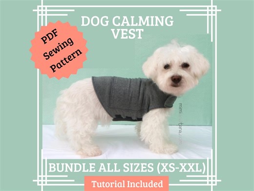 Dog Calming Vest Sewing Pattern: All Sizes Anxiety Relief (PDF Pattern Bundle) - Etsy