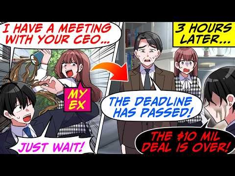 I Ran Into My Ex at a Client’s Office! She Made Me Wait 3 Hours on Purpose...[RomCom Manga Dub]