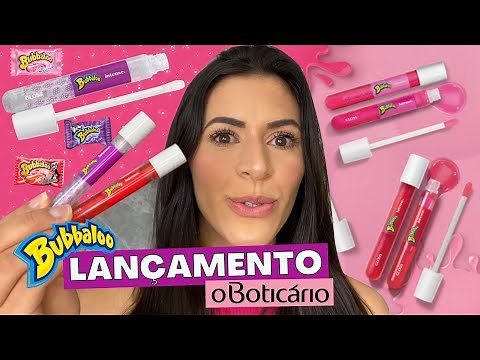 GLOSS LABIAL BUBBALOO MORANGO E UVA Intense LANÇAMENTO O BOTICÁRIO: Testei e contei tudo o que achei