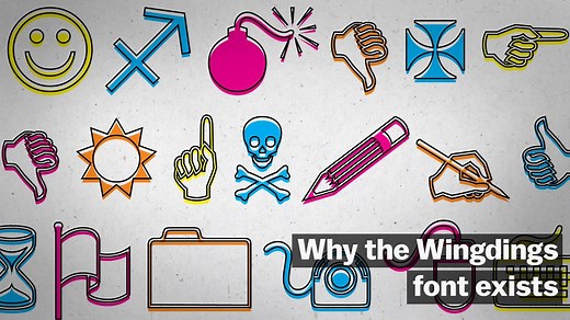 458K views · 3.6K reactions | You've seen this font before. It's weird and seemingly pointless. But Wingdings has a rich history that dates back to the origins of print type. | Vox | Facebook