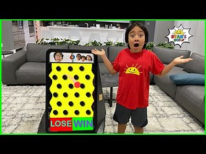 Ryan plays Prize Drop Challenge Fail or Win on Daddy and more 1 hr fun kids activities!!! - Videos For Kids