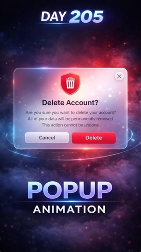 popup animation using HTML CSS and JS|#shorts #coding #programming #webdevelopment
