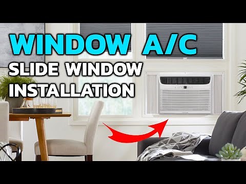 How To Install Window AC Unit With Horizontal Sliding Window