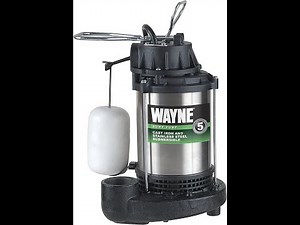 WAYNE 1 HP Submersible Cast Iron and Stainless Steel Sump Pump with Integrated Vertical Float Swit