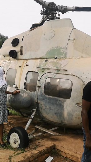 Mil Mi-2 Helicopter at Armed Forces Museum in Kumasi, Ghana