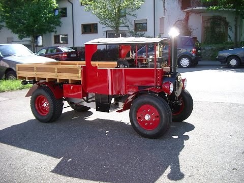 Der Dampflastwagen "Foden" Ansicht und Mitfahrt