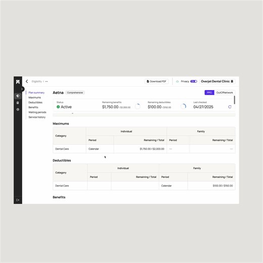 Introducing Overjet Insurance Verification for Dentists. Say goodbye to manual insurance verifications. You got to see this! Reduce time spent on manual verifications. Verify every patient for the day—in seconds. Seamlessly connect your PMS to over 300 payers. Overjet is world’s best dental AI. Built by dentists, for dentists. See how it works 👇 | Overjet