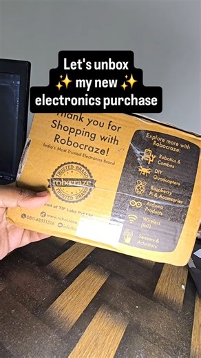 prepping items for my next project #unboxing #electronics #diy #arduino