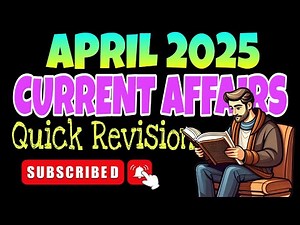 April 2025 Monthly CURRENT AFFAIRS💥APRIL CURRENT AFFAIRS #currentaffairs #dailycurrentaffairs #ssc