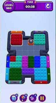 Color Block Jam Level 860 Solution Walkthrough #colorblockjam #gaming #colorblockjamgame #games