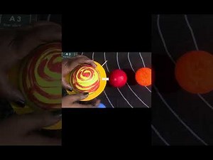 How to Make 3D Solar System Model | Simple Science Project for School Kids