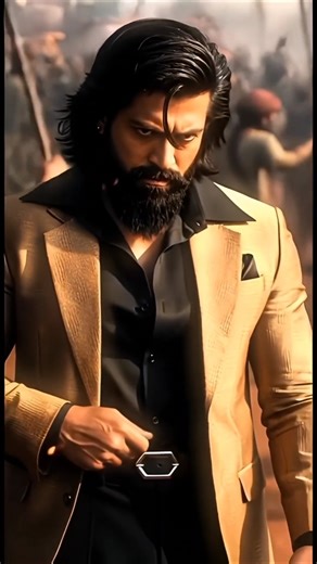 Rocky Bhai in Cartoon Style 😎 KGF 2 Animated Power #shorts